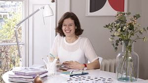 Kerri Middleton in her design office